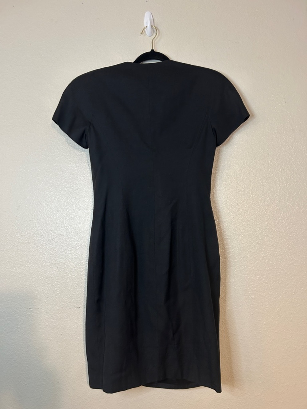Vintage Ann Taylor x Tahari Black Dress with Gold Buttons - Picture 7 of 15